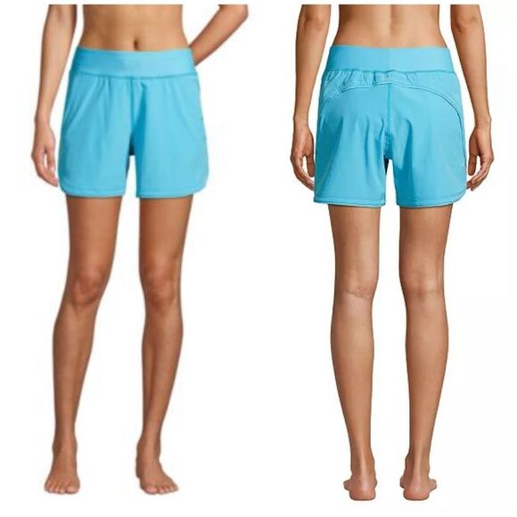 NEW Land’s End Swim 3” Quick Dry Board Shorts with panty Plus Size 18W - Picture 1 of 6